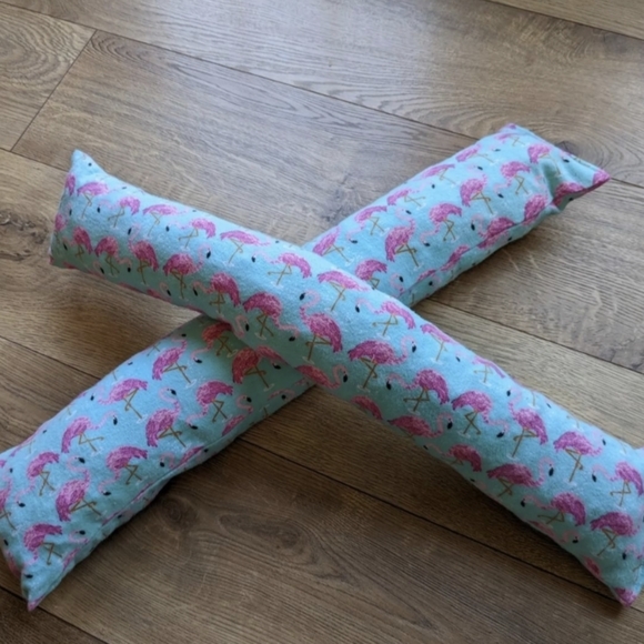 Boot Shaper Pillow Protector- Pink and blue Flamingos - Picture 2 of 2